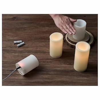 イケア　キャンドル　ライト　3本　セット IKEA キャンドルホルダー キャンドルライトセットの通販 by ずっ